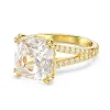 Bague cocktail Swarovski Stilla dorée 55