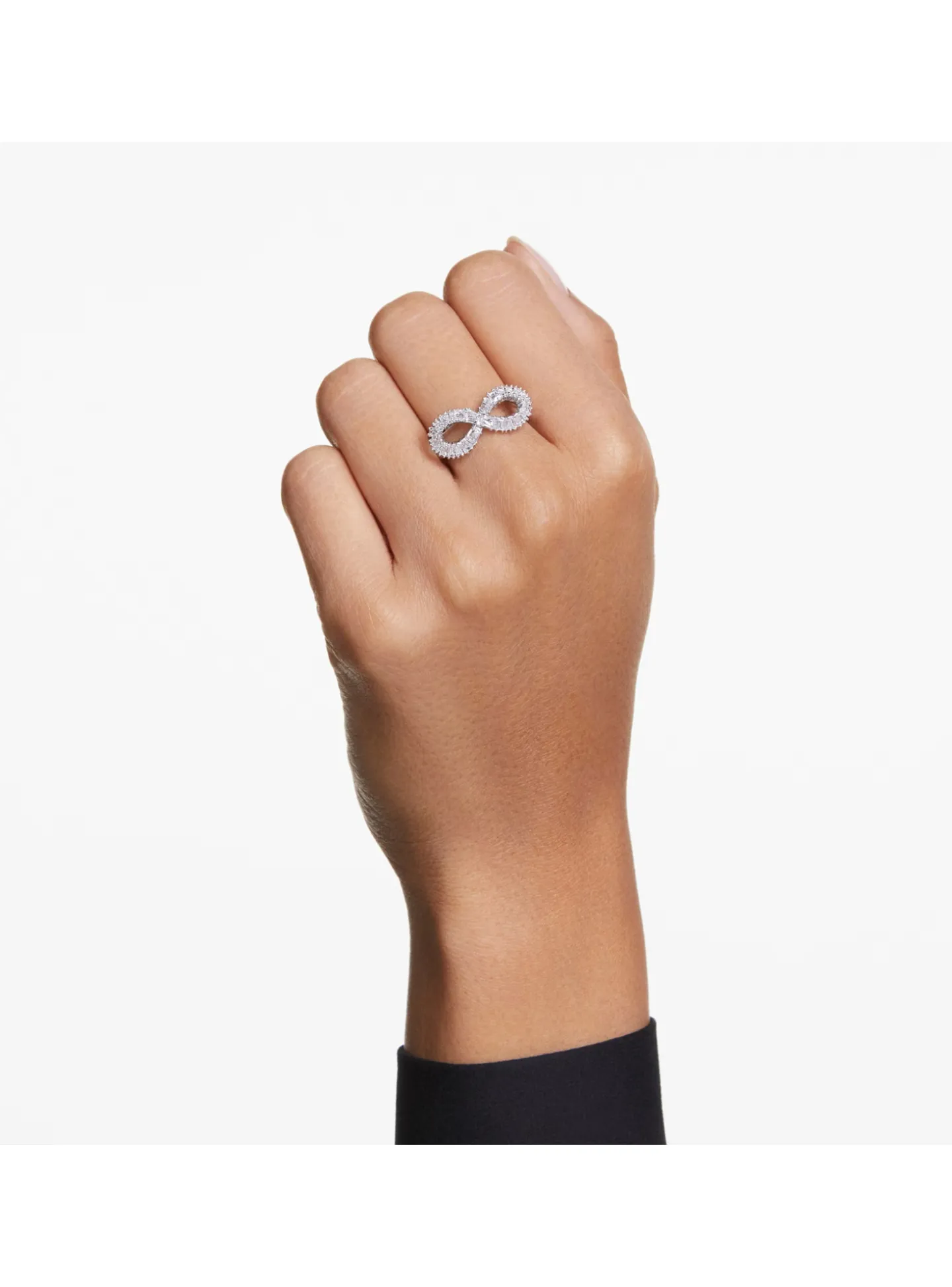 Bague cocktail Swarovski Hyperbola Infini T55