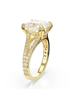 Bague cocktail Swarovski Stilla dorée 58