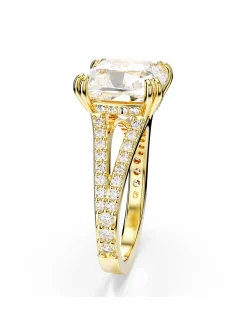 Bague cocktail Swarovski Stilla dorée 55