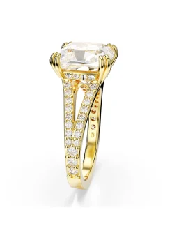 Bague cocktail Swarovski Stilla dorée 58