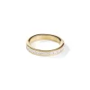 Bague Coeur de Lion acier doré et cristaux blancs_x005f_x000D_T52