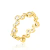 Bague fine AGATHA ACQUA - Cristal - Doré - 52 -