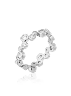 Bague fine AGATHA ACQUA - Cristal - Argenté - 52 -