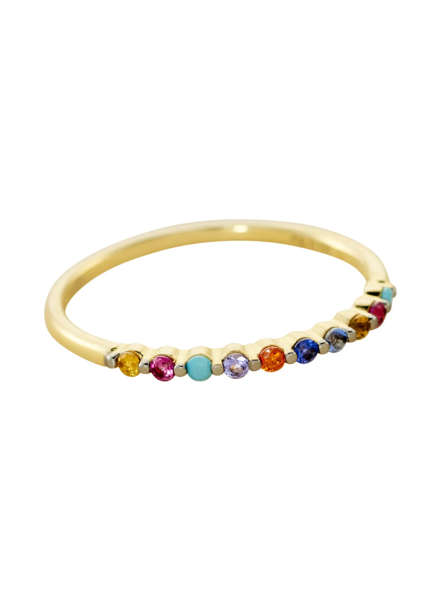 Bague fine Agatha Beloved oxydes multicolores