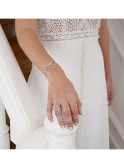 Bague fine AGATHA SISSI - Cristal - Argenté - 56