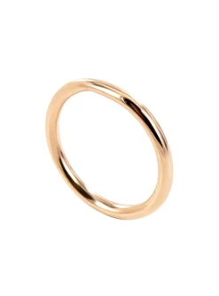 Bague fine Brillaxis acier rose
