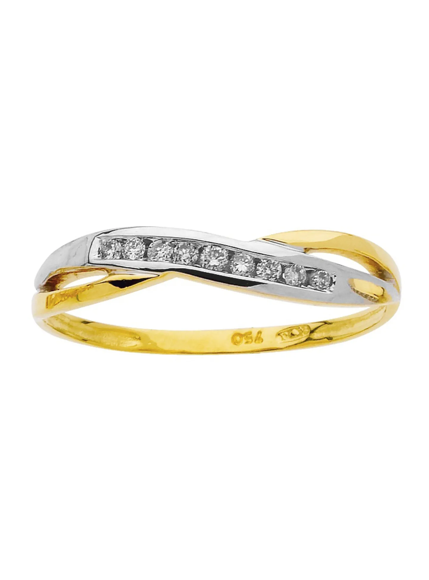 Bague fine Brillaxis diamants en or 18 carats
