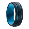 Bague homme Jourdan Vesta noire/bleu électrique