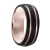 Bague homme Jourdan Vesta noire et rose