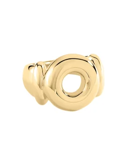 Bague large Agatha Alma argent doré T60