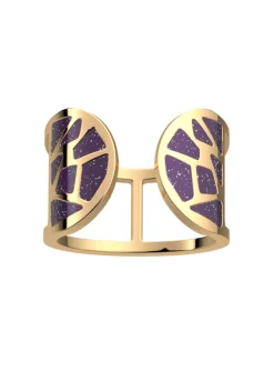 Bague les cadettes Girafe laqué violet