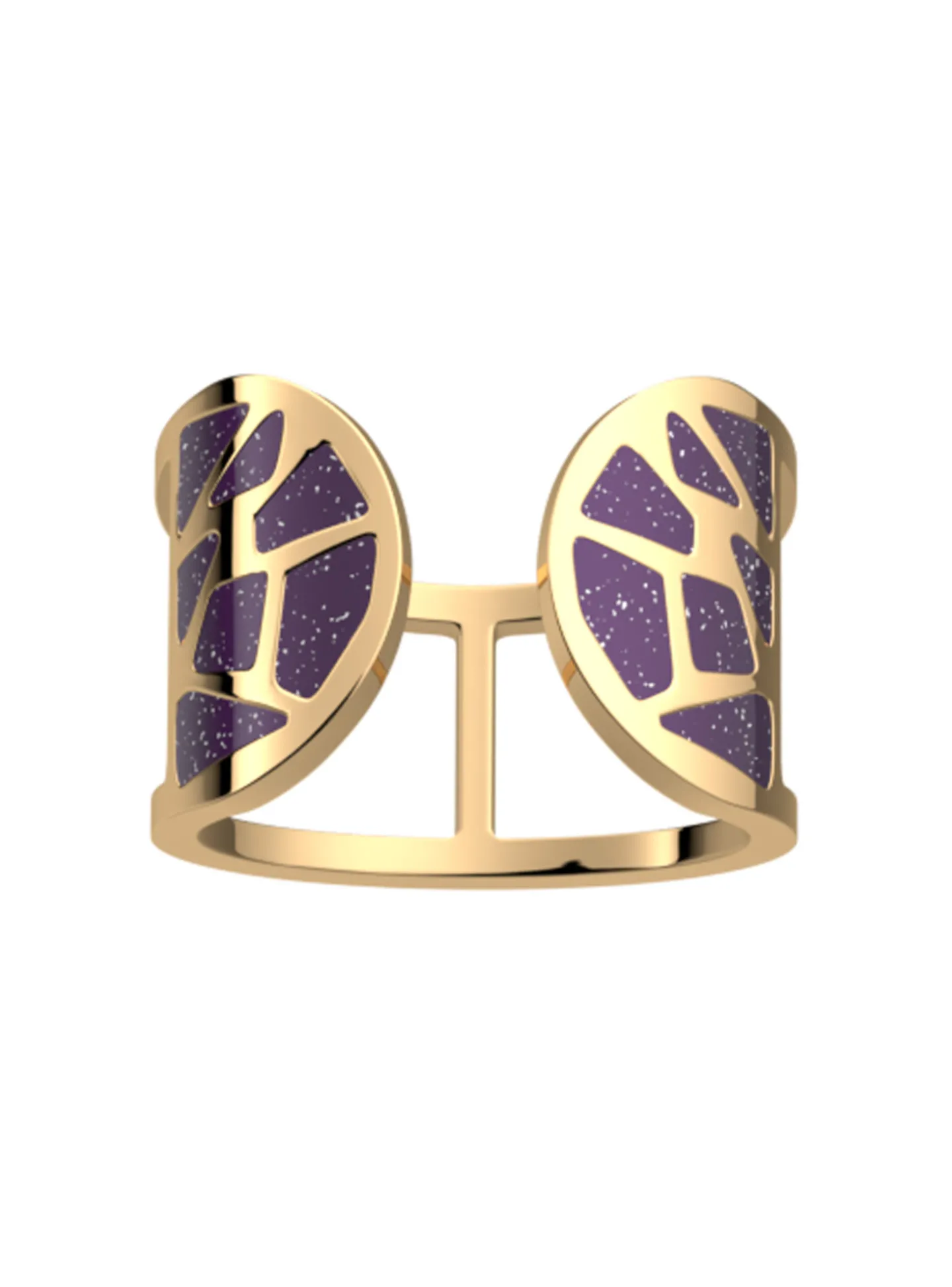 Bague les cadettes Girafe laqué violet
