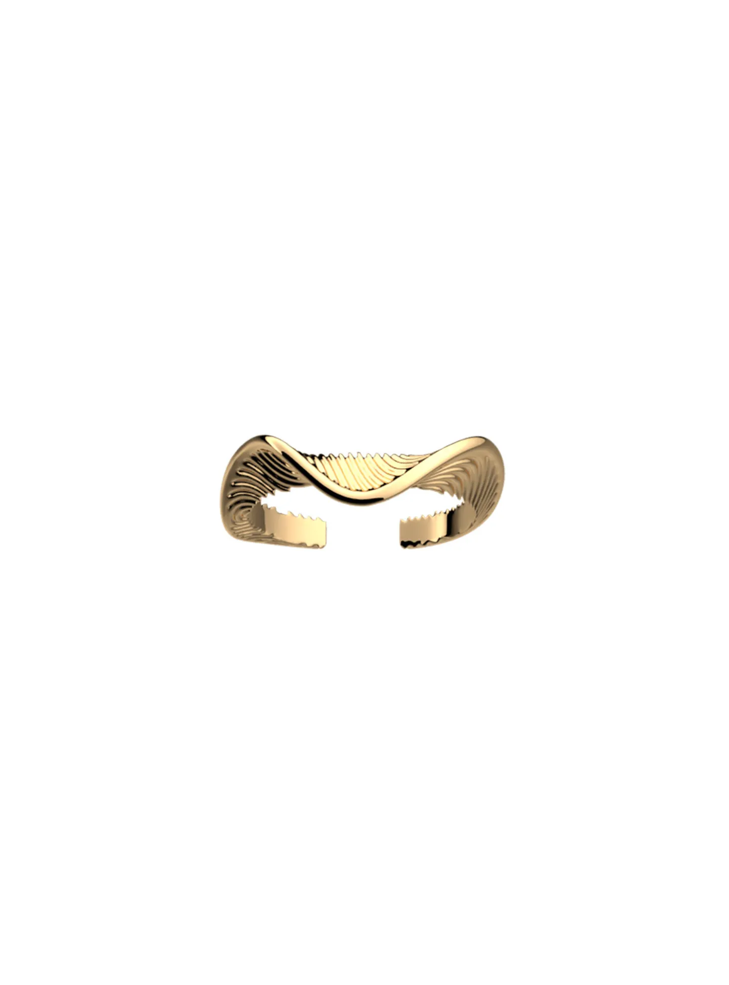 Bague Les Cadettes Groovy dorée