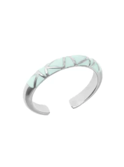 Bague Les Cadettes Ibiza vert d'eau