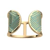 Bague Les Cadettes Ruban laque vert d'eau