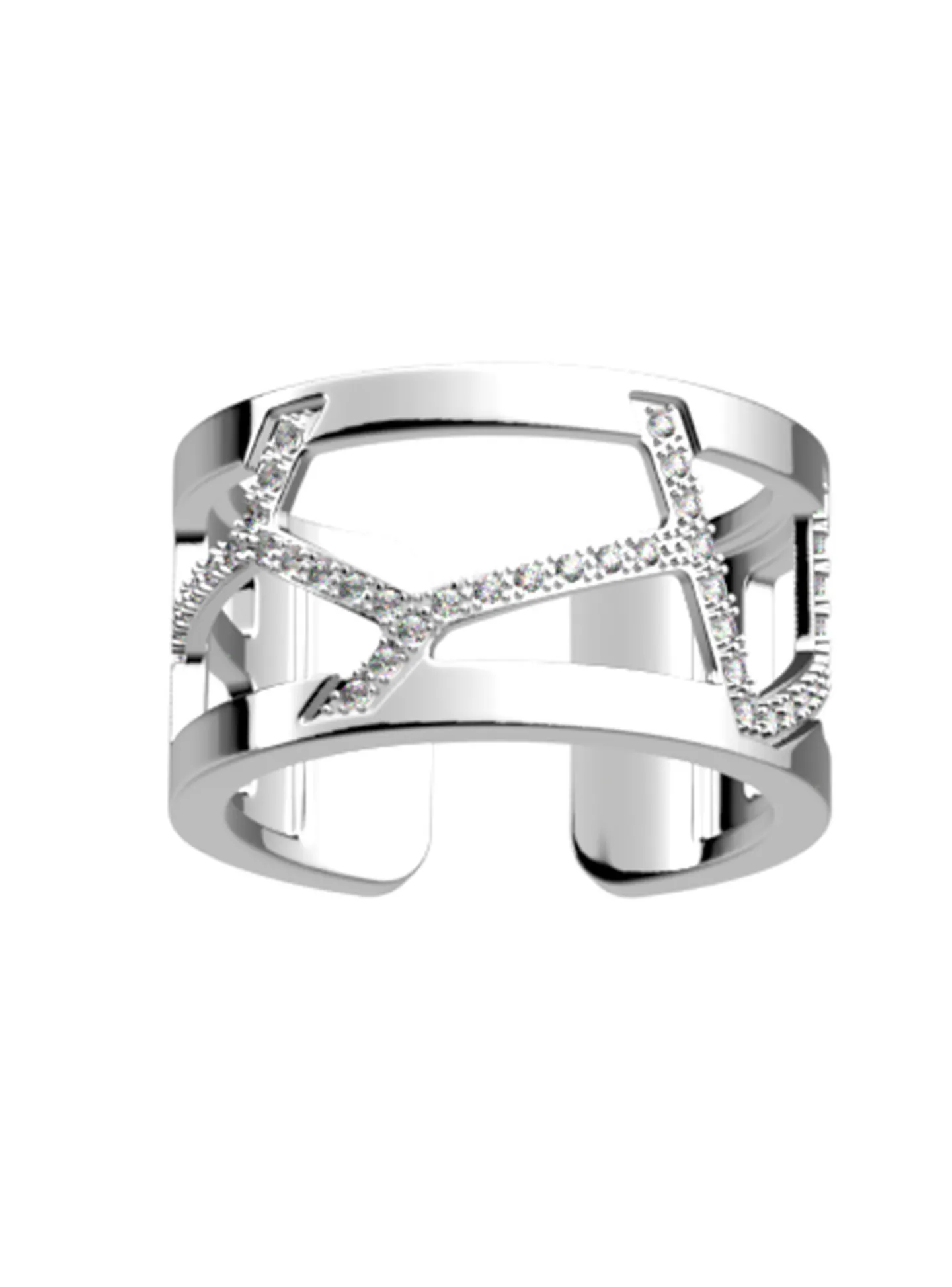 Bague Les Georgettes argentée oxydes 12 mmcollection Girafe