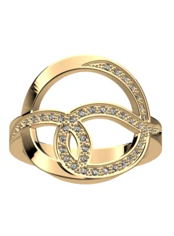Bague Les Georgettes Aurore dorée 16mm_x005f_x000D_collection Les Précieuses