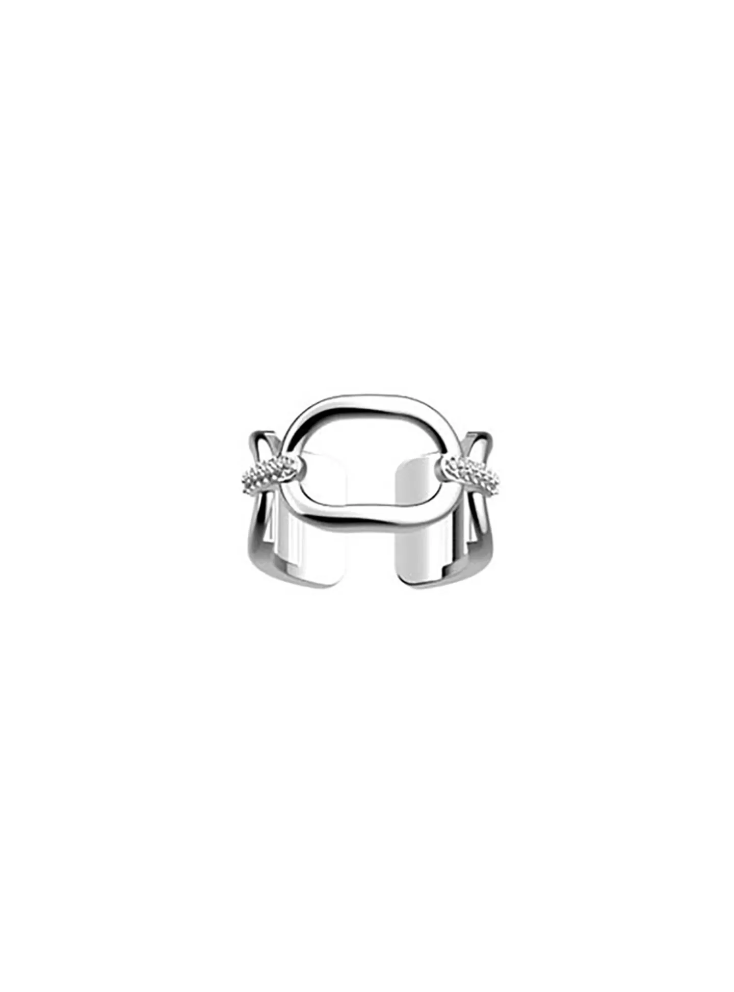 Bague Les Georgettes Chaîne argentée 12mm_x005f_x000D_Collection Les Précieuses