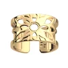 Bague Les Georgettes DAHLIA dorée 12MM