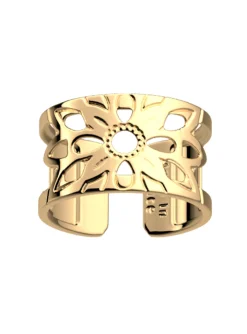 Bague Les Georgettes DAHLIA dorée 12MM