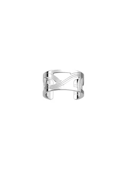 Bague Les Georgettes Enlacement argentée 12 mm