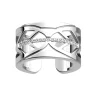 Bague Les Georgettes Faucon argentée 12 mm_x005f_x000D_Collection Les Précieuses