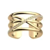 Bague Les Georgettes Louxor finition dorée 12 mm