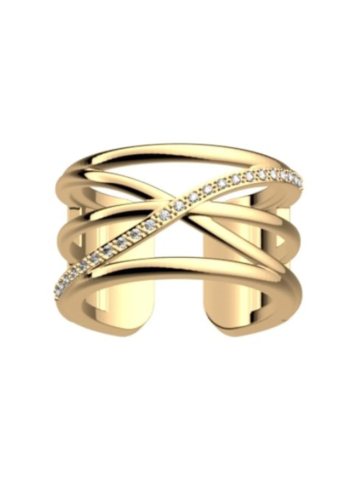 Bague Les Georgettes Louxor finition dorée 12 mm