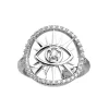 Bague Les Georgettes Oeil argenté_x005f_x000D_16mm