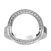 Bague Les Georgettes Pure argentée 16mm_x005f_x000D_collection Les Précieuses
