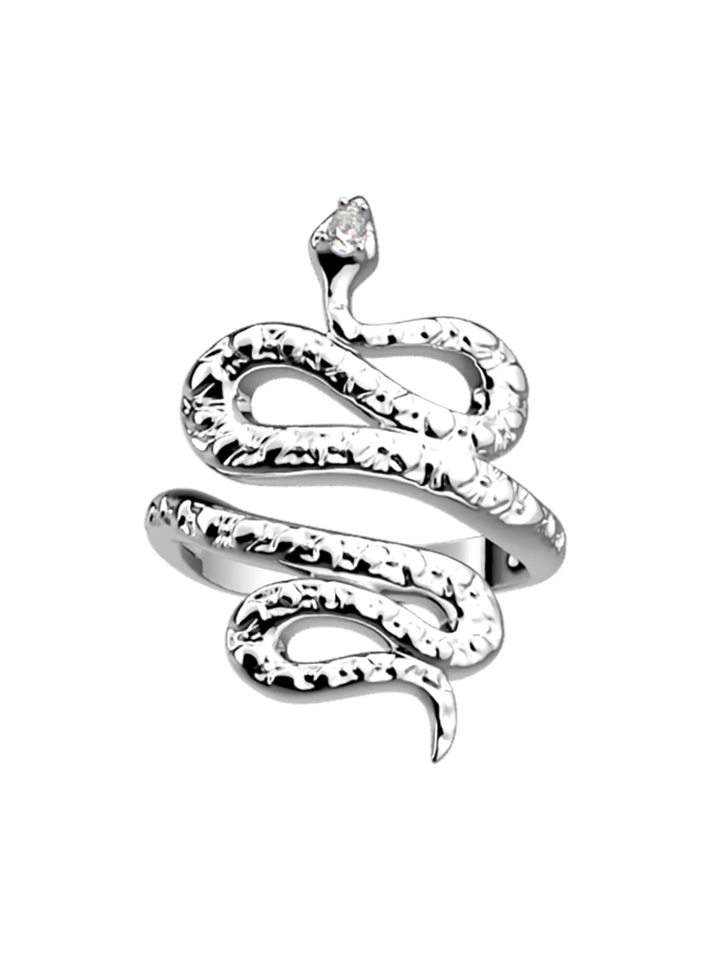 Bague Les Georgettes Serpent argenté