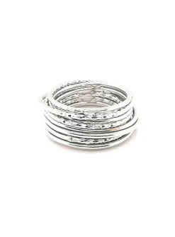 Bague Orus bijoux argent effet multi anneaux 11 mm_x005f_x000D_collection spiral