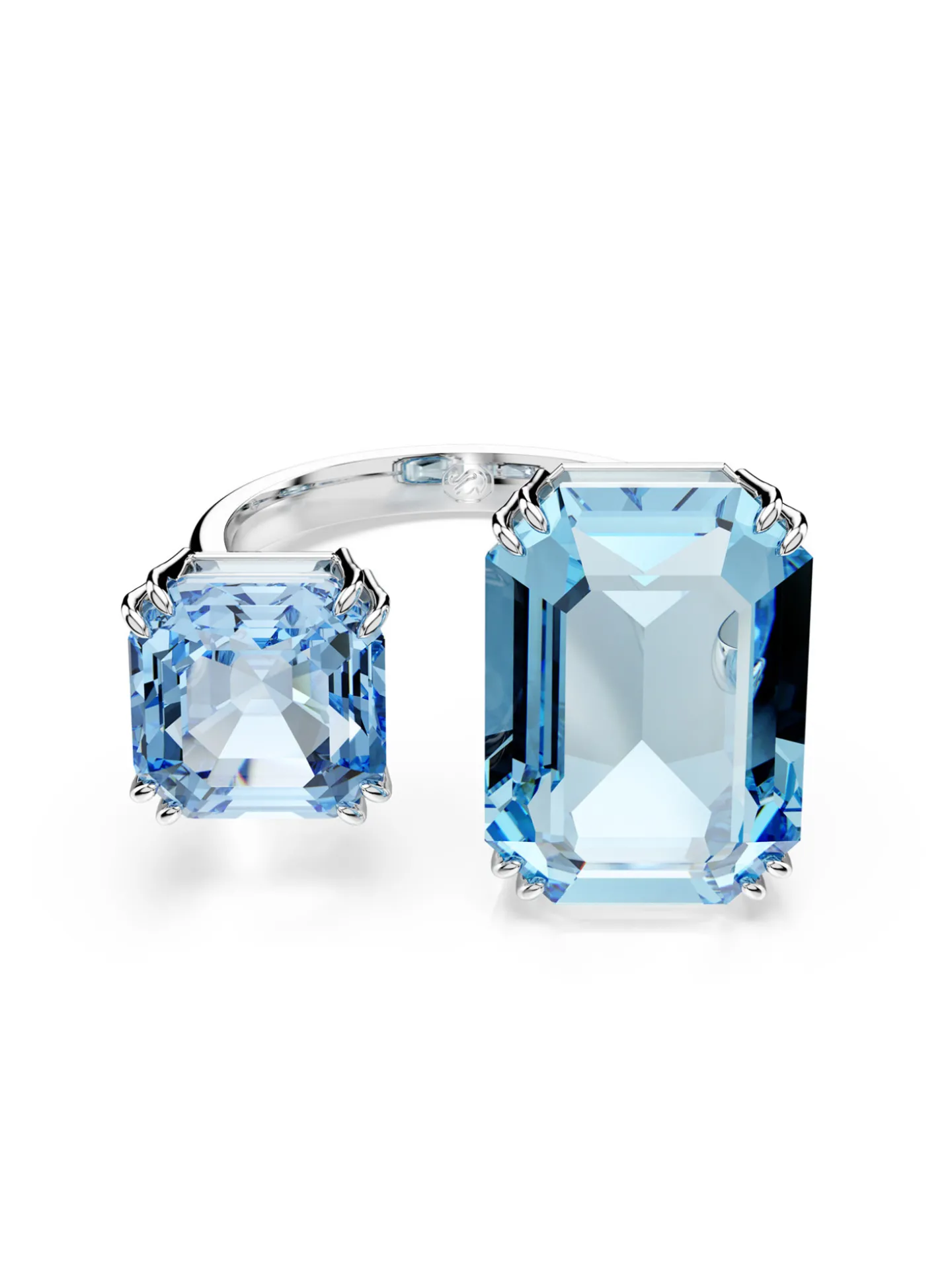 Bague ouverte Swarovski Millenia bleue 55
