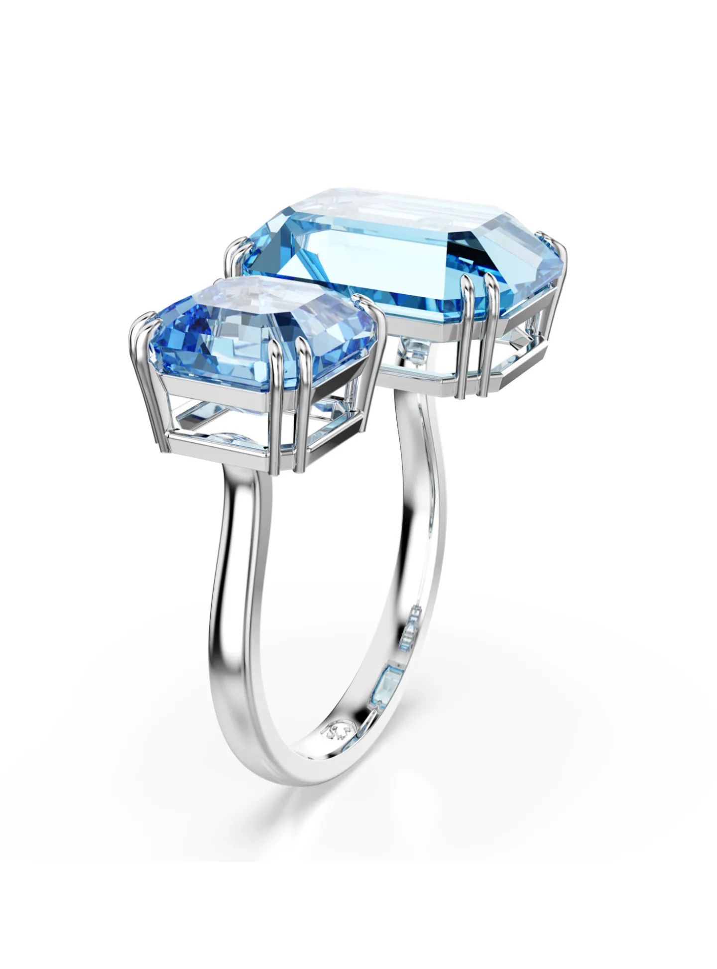 Bague ouverte Swarovski Millenia bleue 55