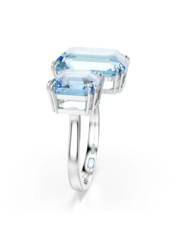 Bague ouverte Swarovski Millenia bleue 55