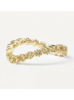 Bague PdPaola Green Tide en argent doré - taille 52