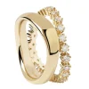 Bague PdPaola Motion Gold en argent doré - Taille 54