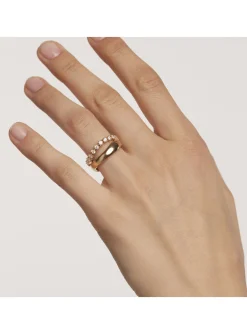 Bague PdPaola Motion Gold en argent doré - Taille 54