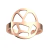 Bague ronde Les Georgettes Girafe rosée 16mm
