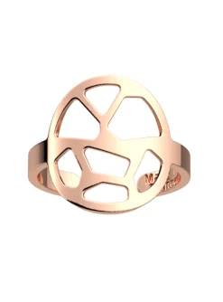Bague ronde Les Georgettes Girafe rosée 16mm