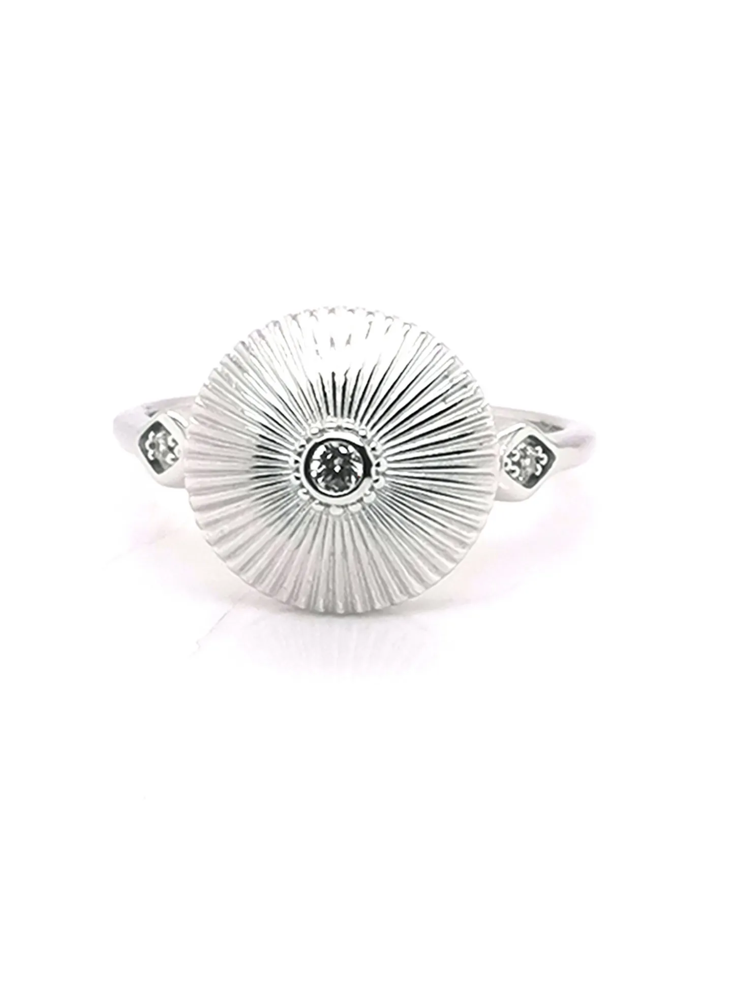 Bague Saunier Gatsby argent oxydes