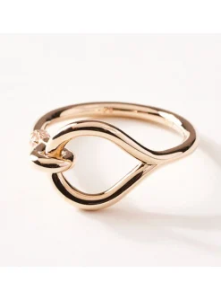 Bague Saunier Marine dorée