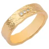 Bague Saunier plaqué or oxydes Chenaie