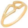 Bague Saunier plaque or ligne tilleul