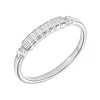 Bague Saunier Vannerie argent rhodié