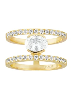Bague Sif Jakobs Ellisse Carezza grand modèle
