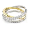 Bague Swarovski Hyperbola bicolore 3 rangs T52