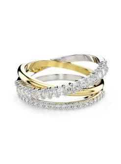 Bague Swarovski Hyperbola trois anneaux 58