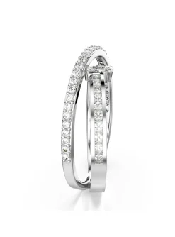 Bague Swarovski Hyperbola deux anneaux_x005f_x000D_T55